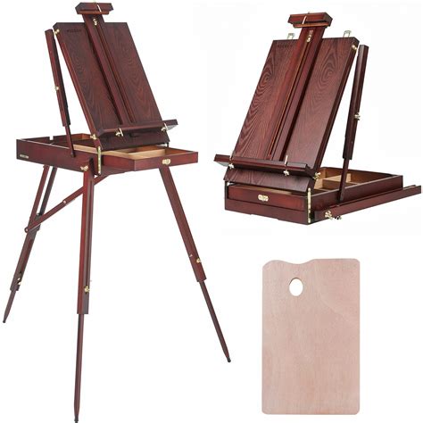 wooden box easel stand